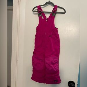 LandsEnd Toddler Squall Waterproof Insulated Iron Knee Snow Bib, size 3T